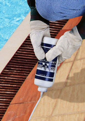 Permanent and Watertight Seal for Pool Decks with DECK-O-SEAL