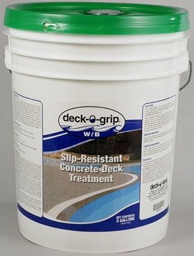 Slip Resistant Concrete Pool Deck Surface Deck-O-Grip W/B